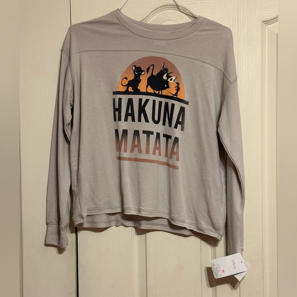 Disney Hakuna Matata khaki long sleeve T-shirt - Large